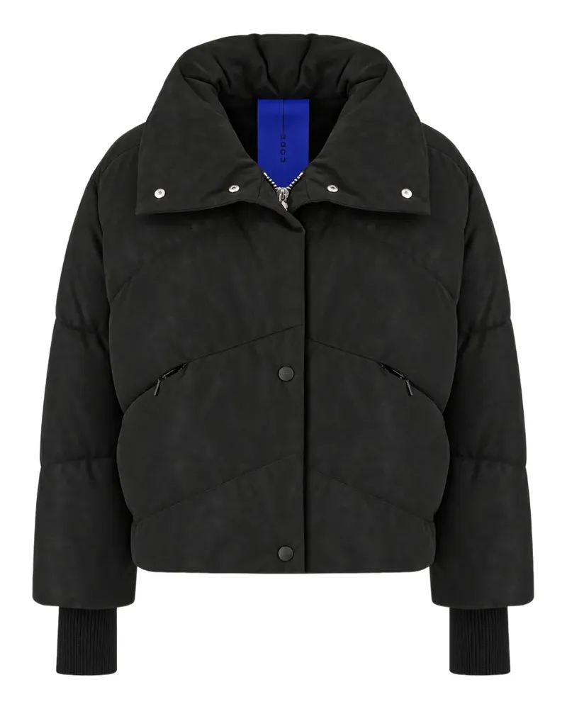 DUNO Lydia quilted high-neck jacket - Schwarz Schwarz