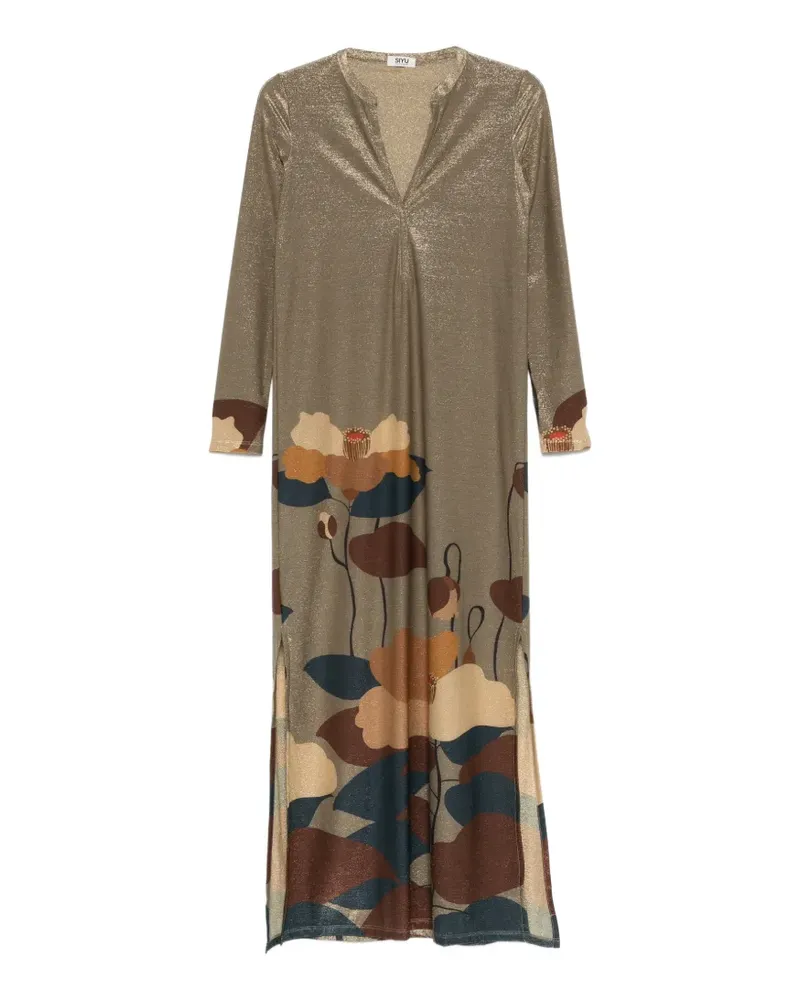 SIYU V-neck maxi dress - Nude Nude