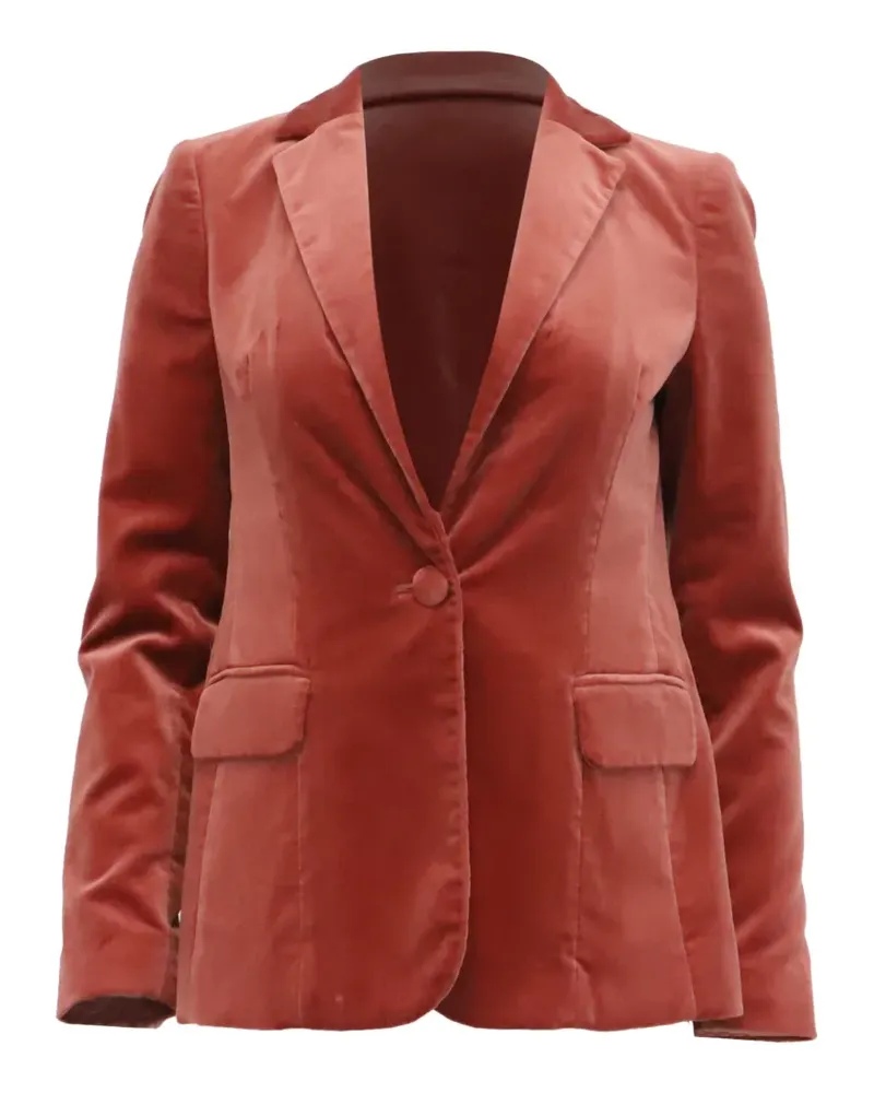 Frame Denim Einreihiges Blazer aus Samt - Orange Orange