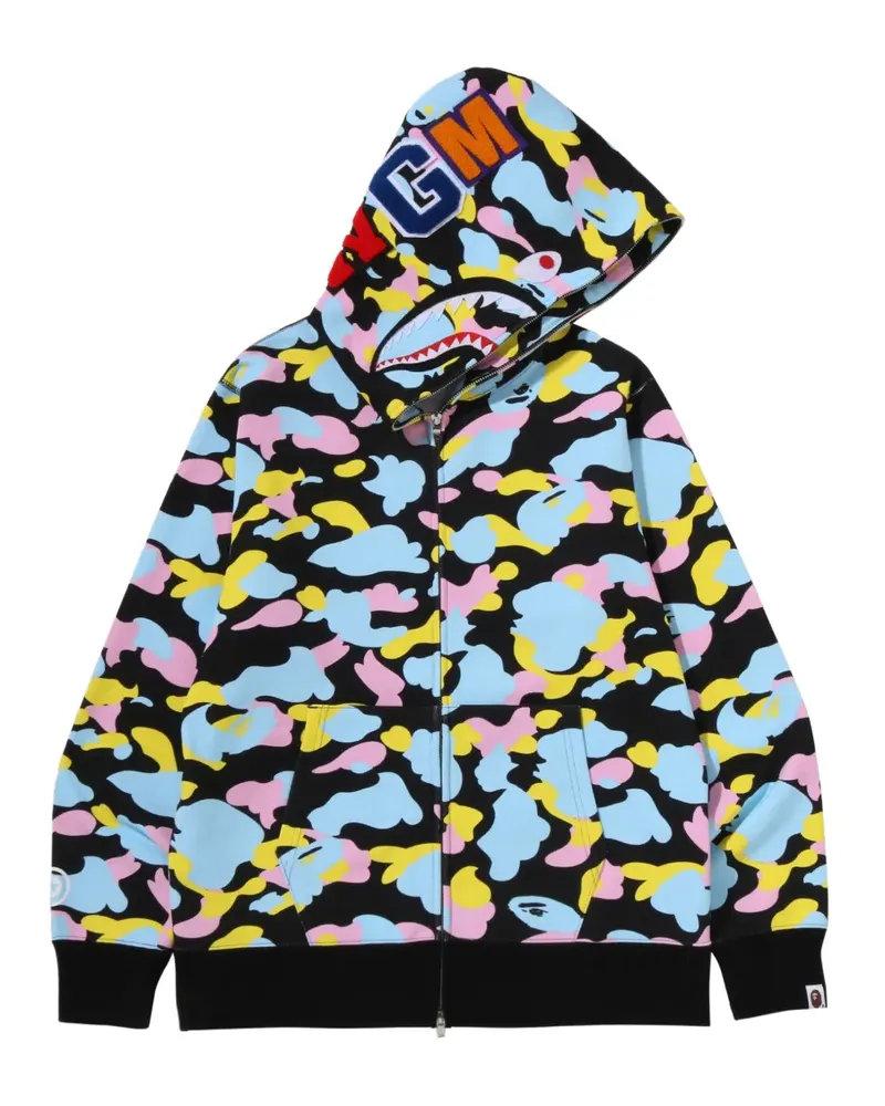 BAPE Shark Camo hoodie - Schwarz Schwarz