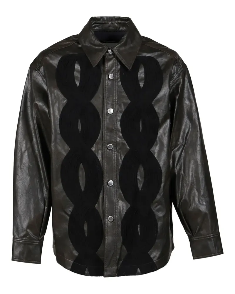 Song For The Mute Jacke aus Faux-Leder - Schwarz Schwarz