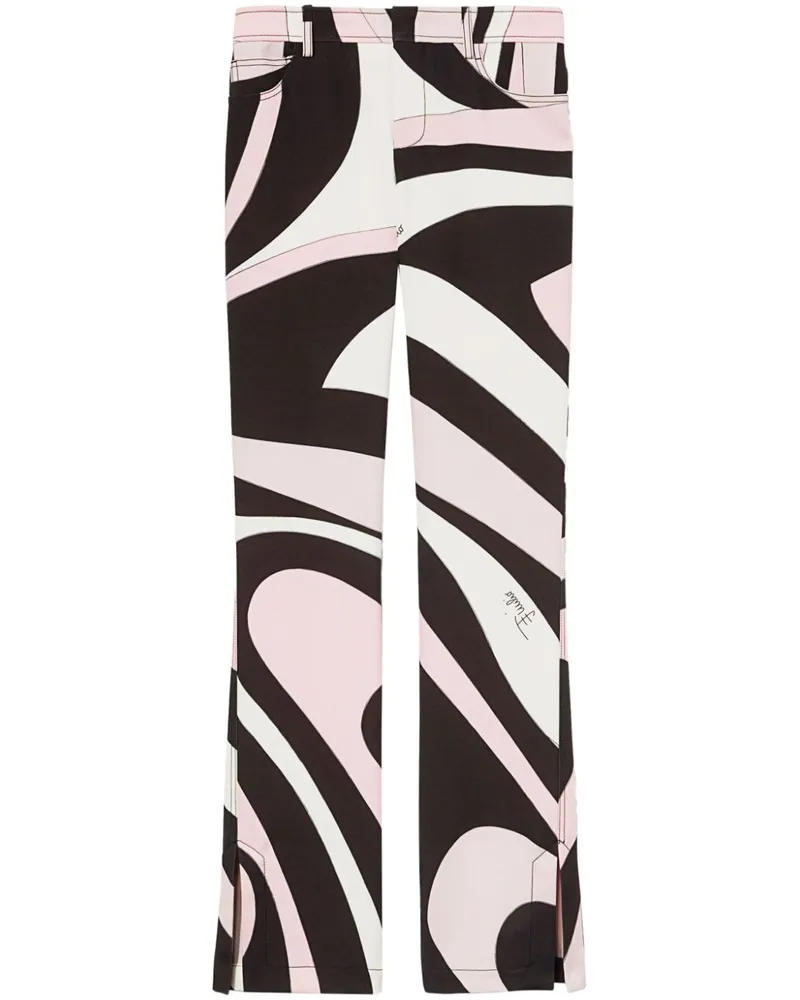 Emilio Pucci Hose mit Marmo-Print - Schwarz Schwarz