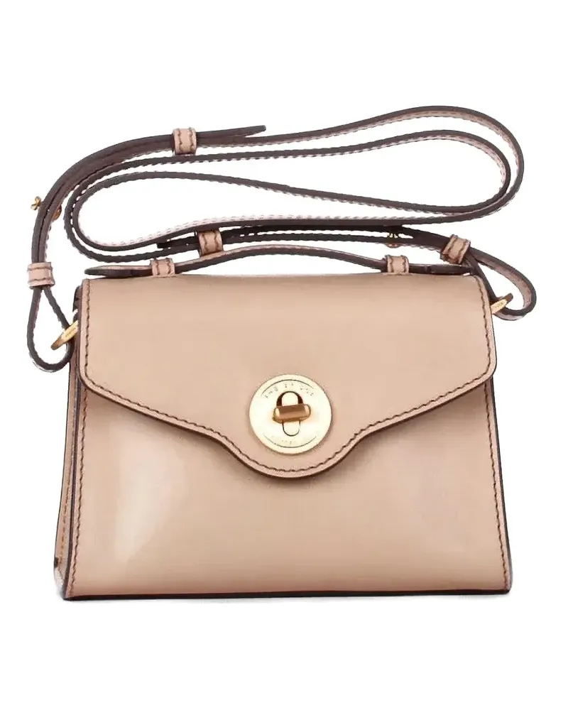 The Bridge top-handle leather shoulder bag - Nude Nude