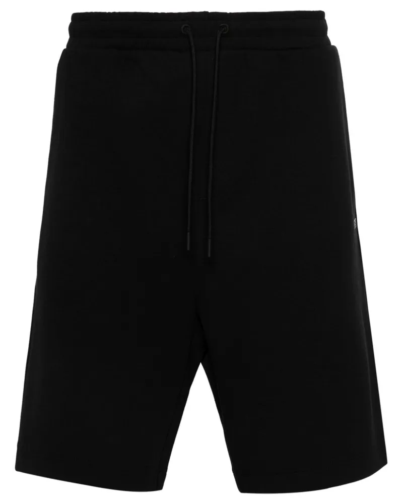 HUGO BOSS Joggingshorts mit gummiertem Logo - Schwarz Schwarz
