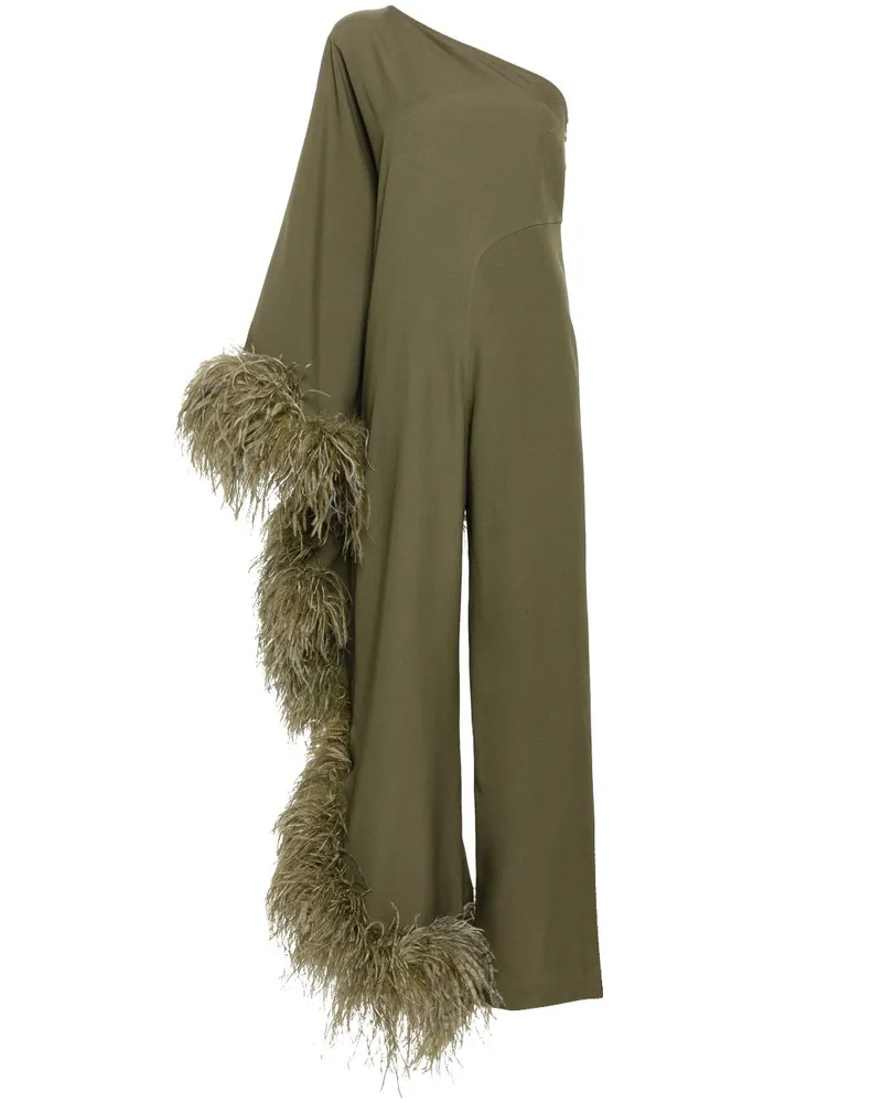 Taller Marmo Ebro Jumpsuit mit Federnsaum - Grün Grün