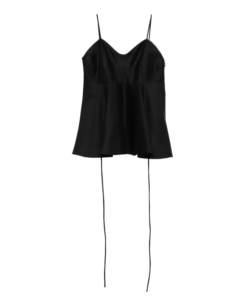 Róhe bustier peplum top - Schwarz Schwarz