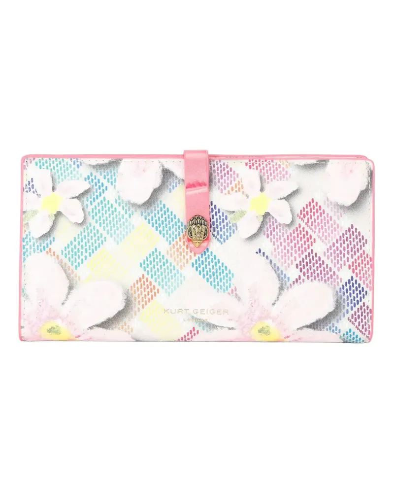 Kurt Geiger Camden Portemonnaie mit Blumenapplikation - Weiß Weiß