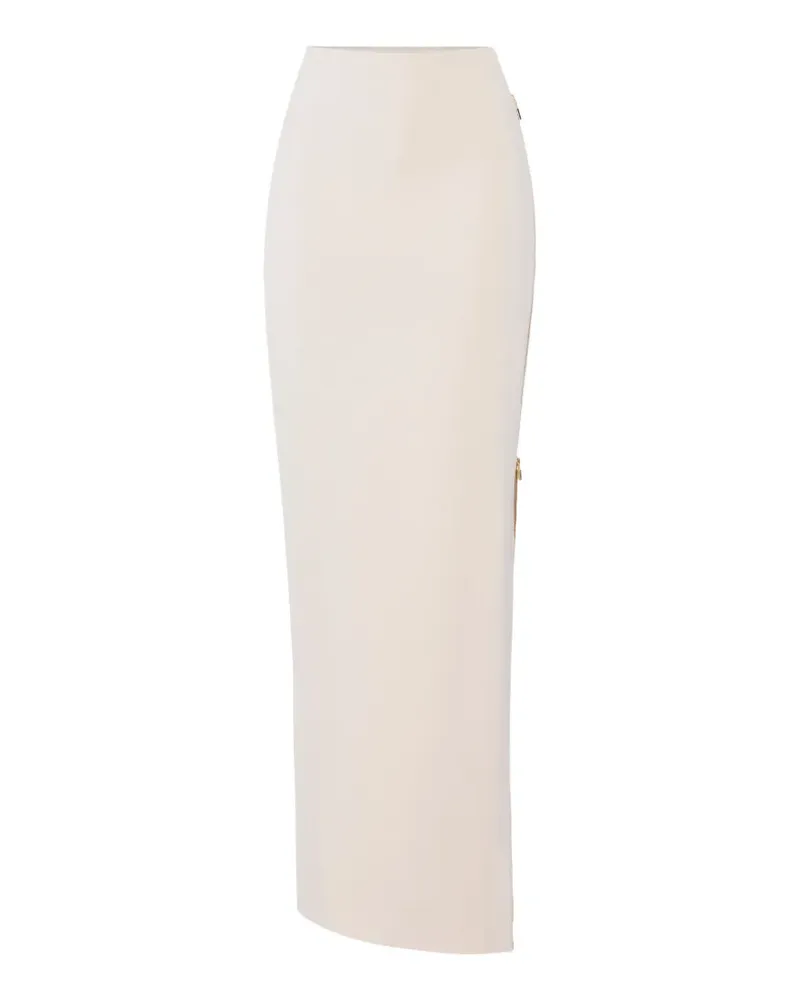 Elisabetta Franchi slit pencil long skirt - Nude Nude