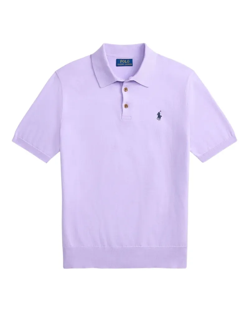 Ralph Lauren Poloshirt mit ikonischer Polo Pony-Stickerei - Violett Violett
