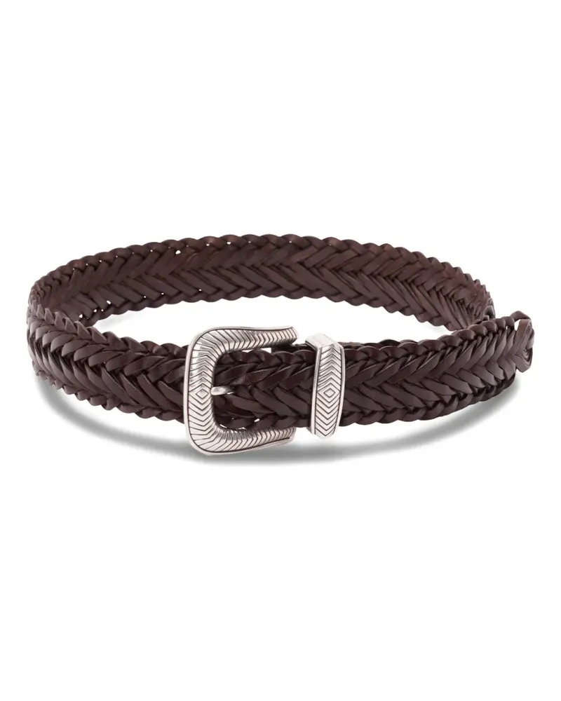 Kate Cate braided leather belt - Braun Braun