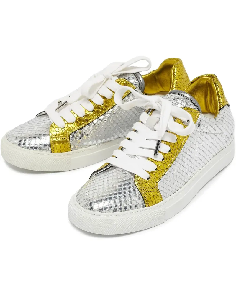 Zadig & Voltaire Sneakers mit Schlangenleder-Effekt - Silber Silber