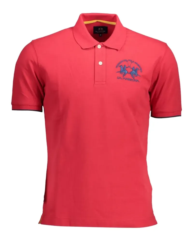 La Martina Poloshirt mit Logo-Stickerei - Rot Rot