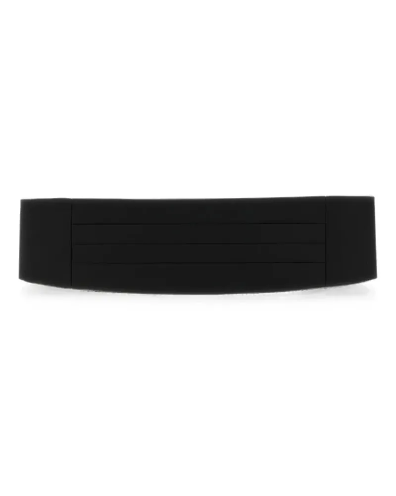 Pal Zileri pleated cummerbund - Schwarz Schwarz
