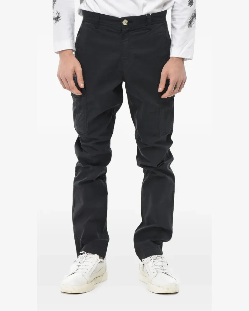 Woolrich logo-patch cargo pants - Blau Blau