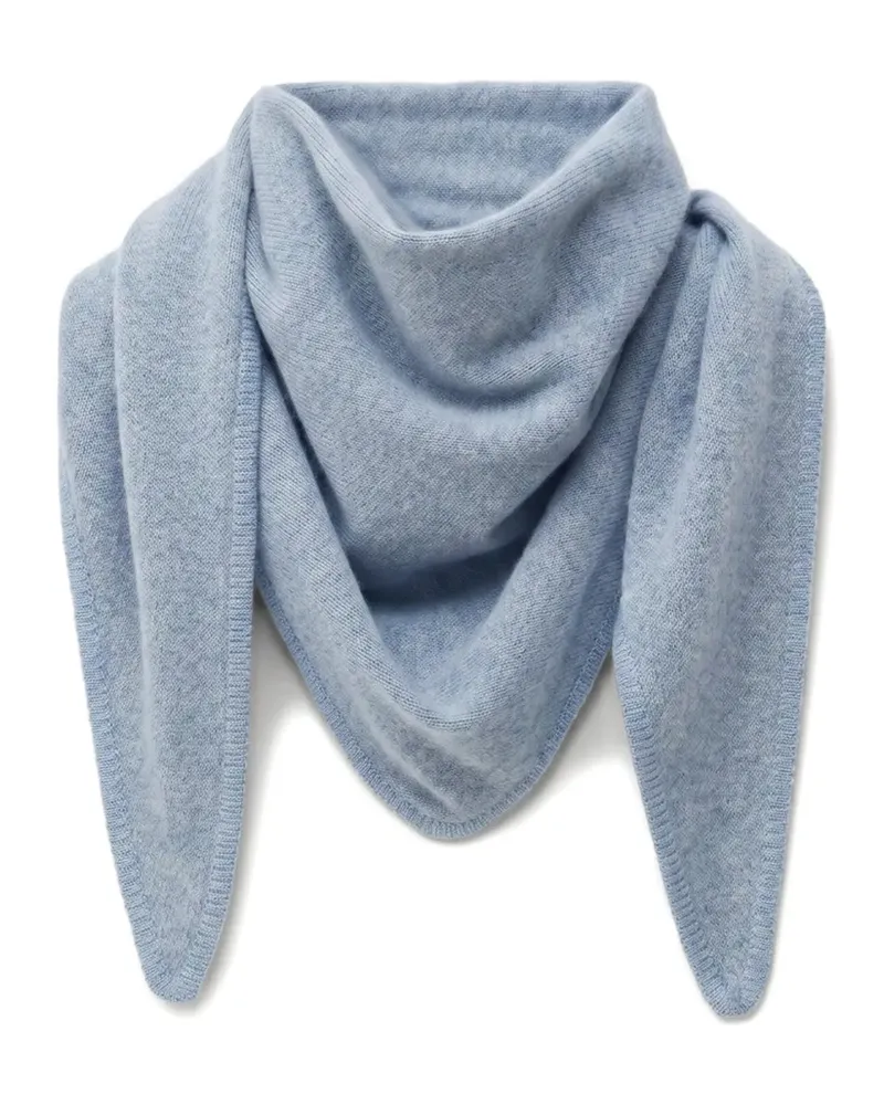 Not Shy Éléonore fine-knit cashmere scarf - Blau Blau