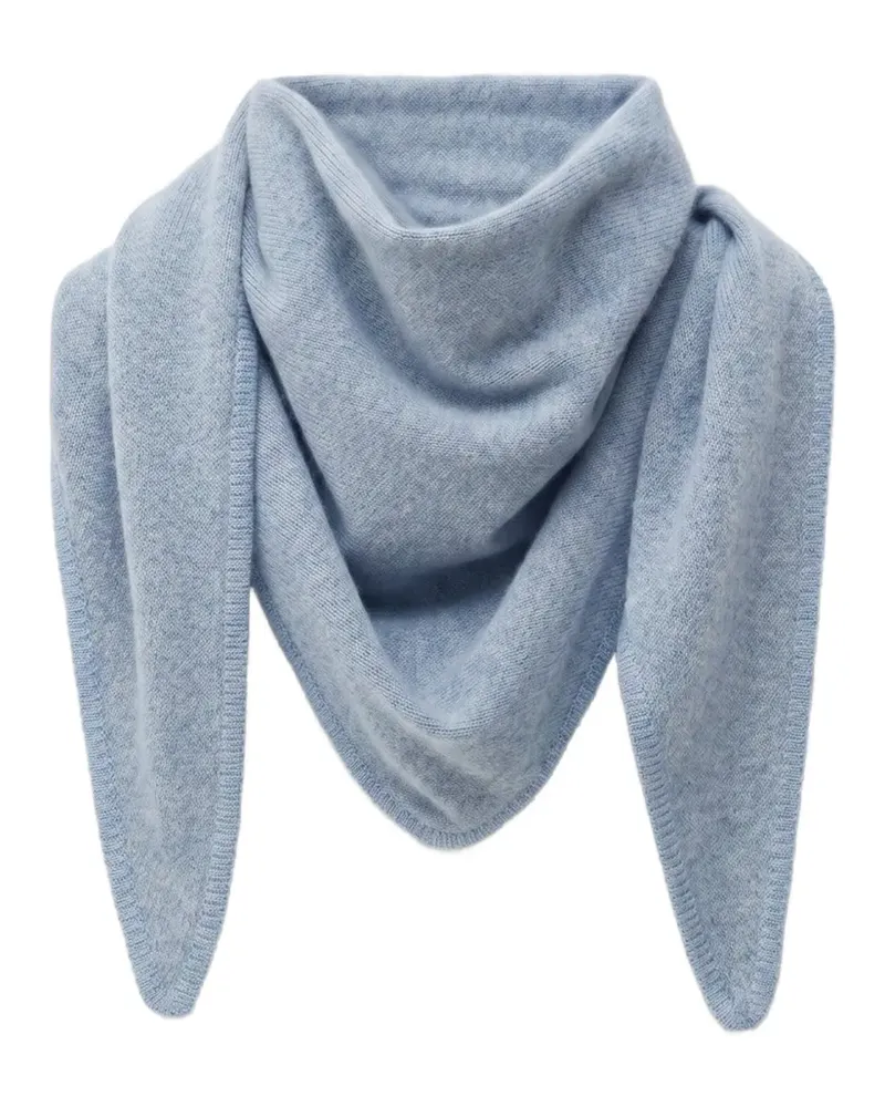 Not Shy Éléonore fine-knit cashmere scarf - Blau Blau