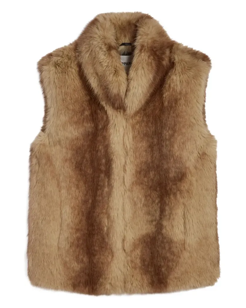 APPARIS Laila Weste aus Faux Fur - Braun Braun