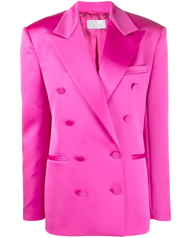 Giuseppe di Morabito Doppelreihiger Blazer mit steigendem Revers - Rosa Rosa
