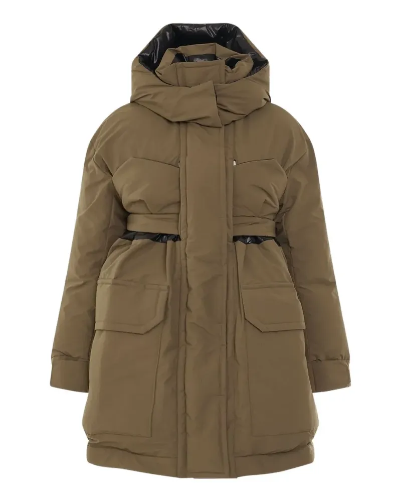 Sacai padded detachable-hood coat - Nude Nude
