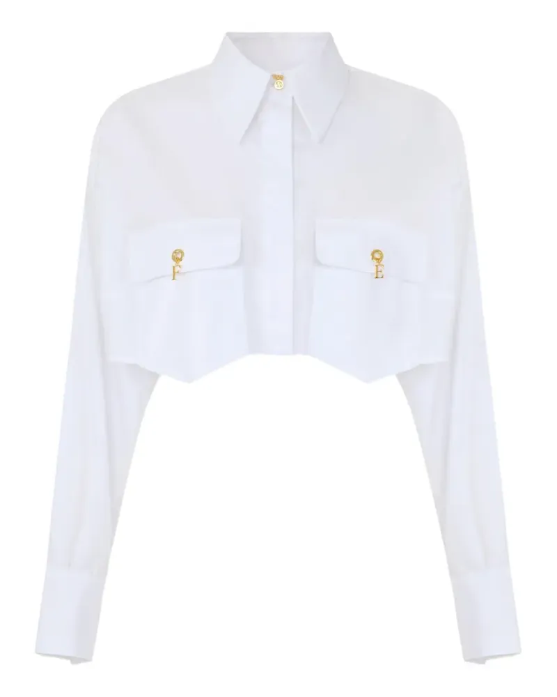 Elisabetta Franchi shirt with pockets and cufflinks - Weiß Weiß