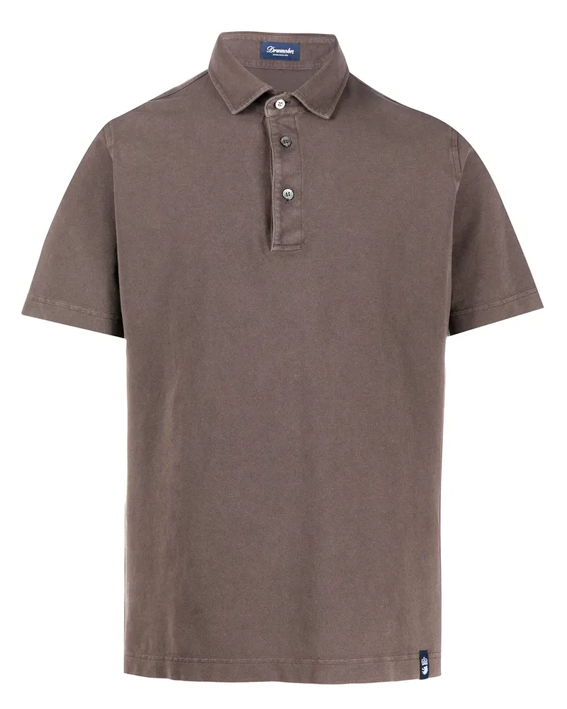Drumohr  Klassisches Poloshirt - Braun Braun