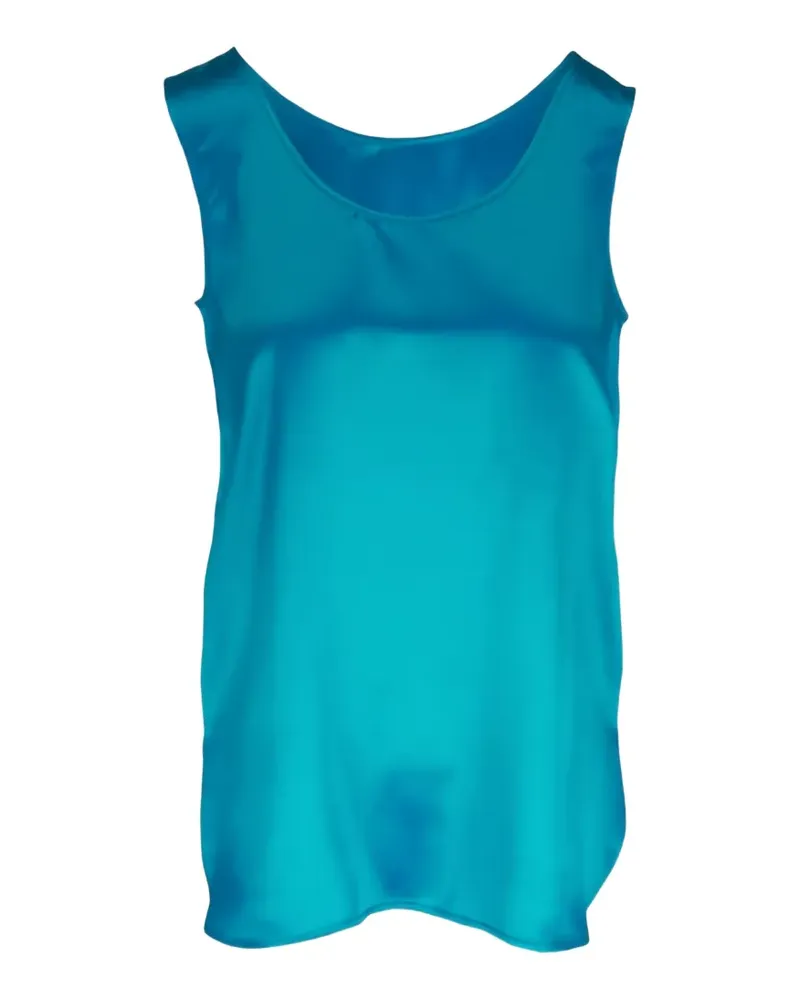 Kiton Bluse mit rundem Ausschnitt - Blau Blau