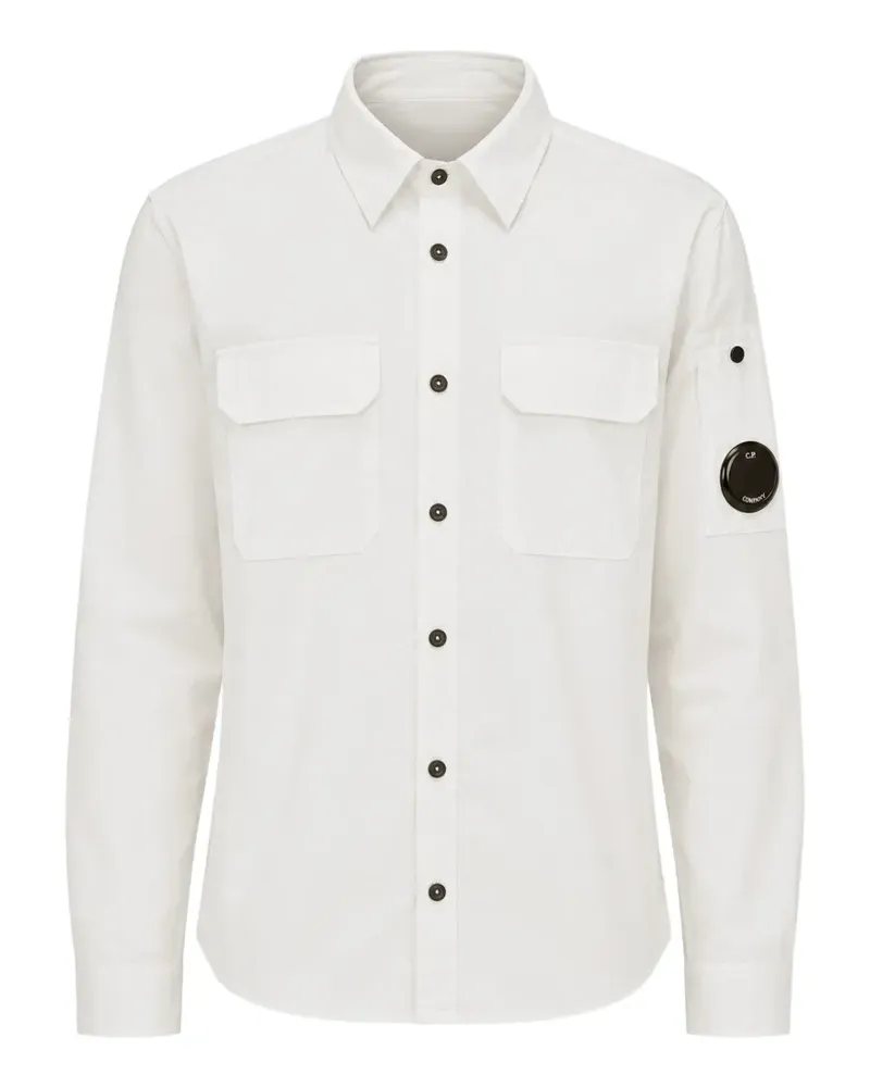 C.P. Company Lens-detail shirt - Weiß Weiß