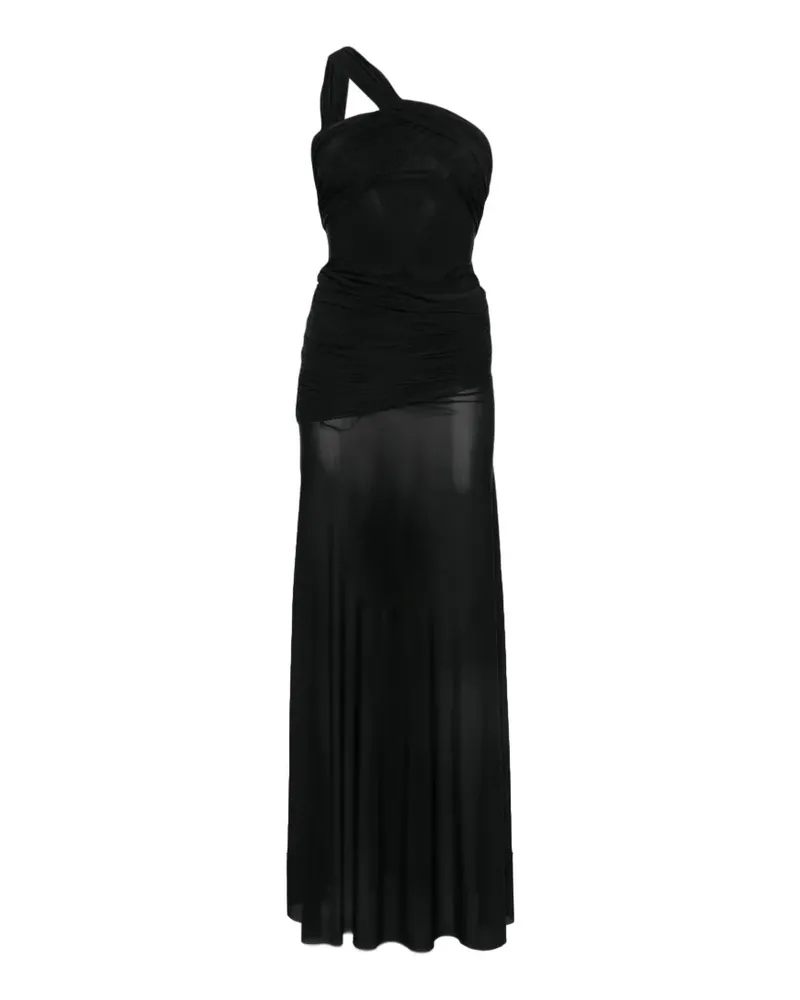 Aniye By Xena one-shoulder ruched maxi dress - Schwarz Schwarz