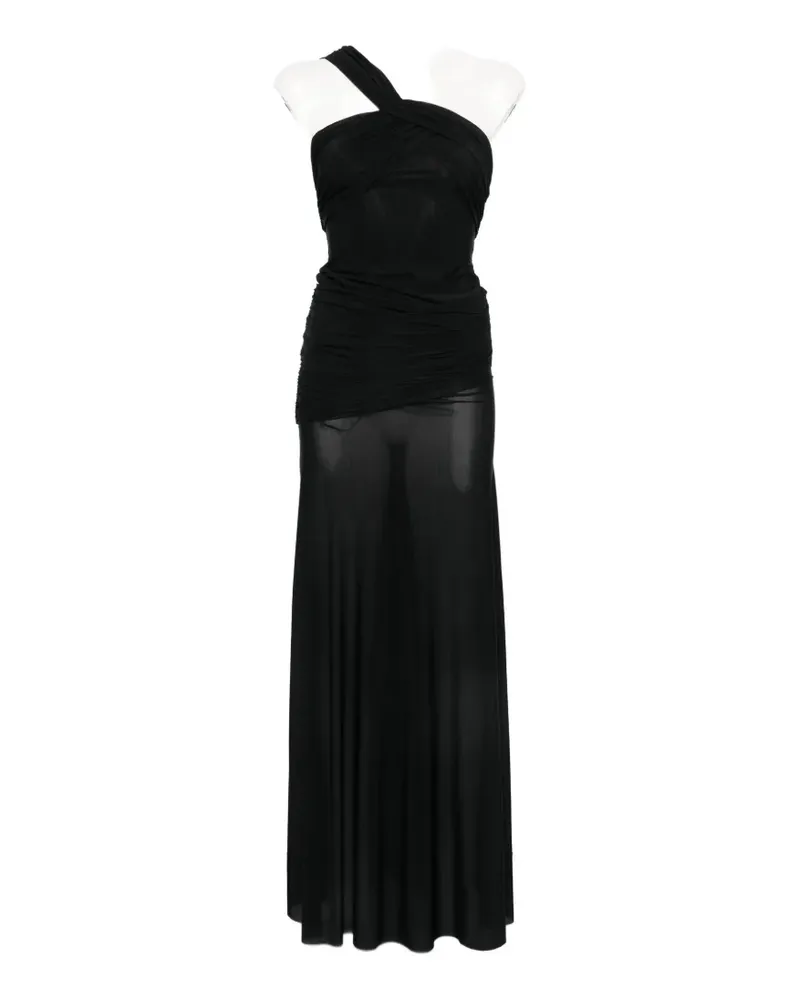 Aniye By Xena one-shoulder ruched maxi dress - Schwarz Schwarz
