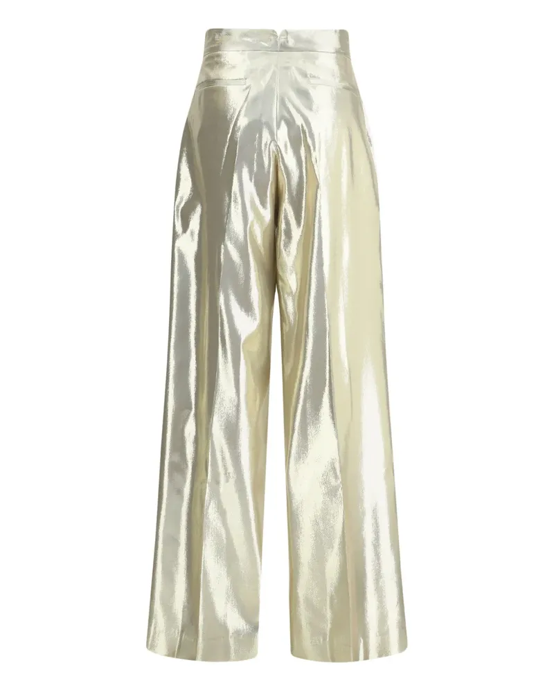 Sa Su Phi Metallic-Hose mit Falten - Grau Grau