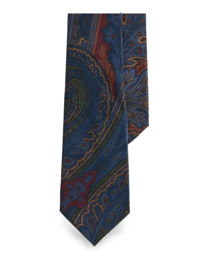 Ralph Lauren Krawatte aus Seide mit Paisley-Print - Blau Blau