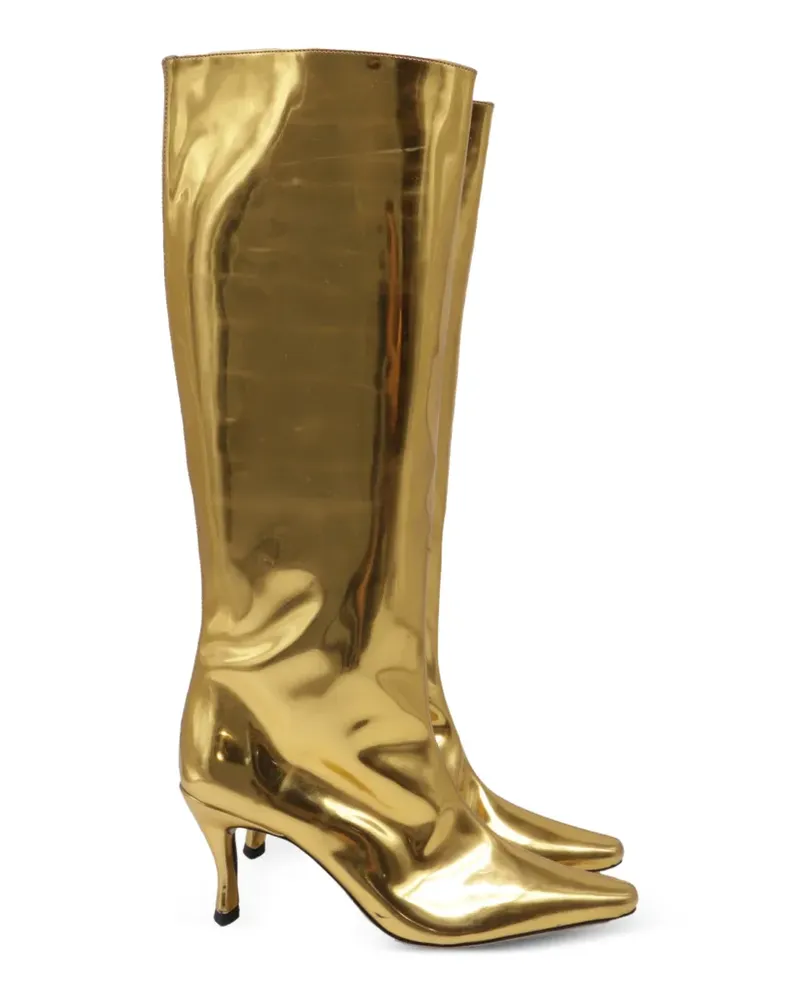 by FAR Kniehohe Stiefel mit spitzer Kappe - Gold Gold