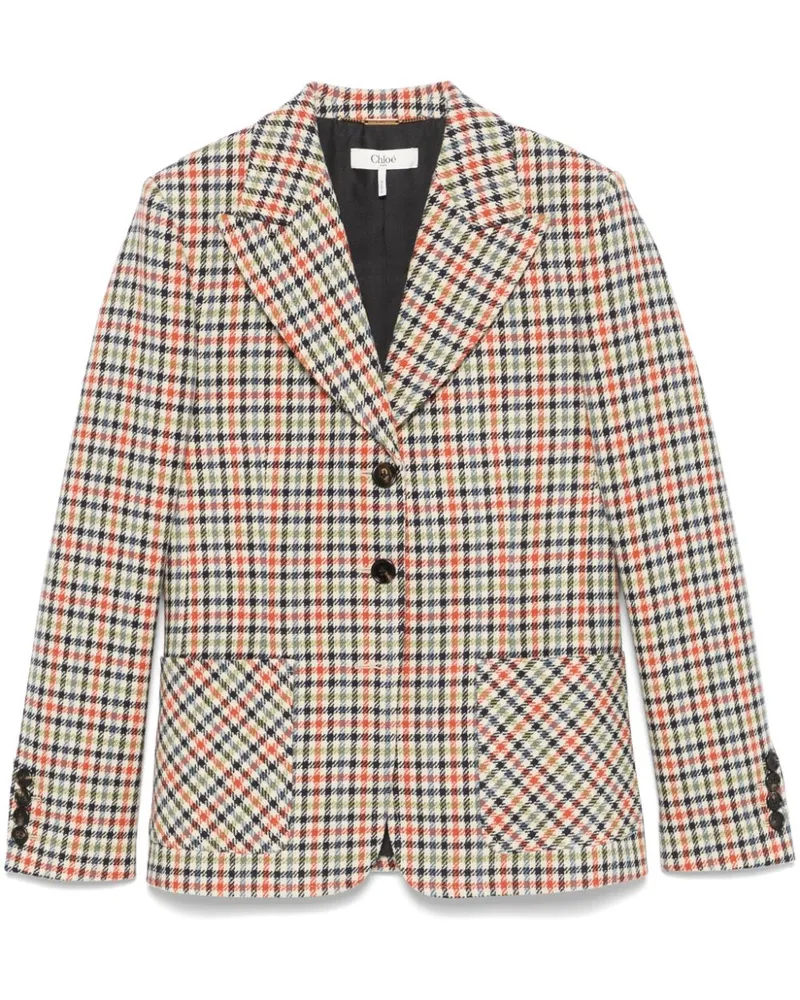 Chloé Karierter Blazer - Nude Nude