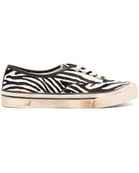 Bally Sneakers mit Zebra-Print Schwarz