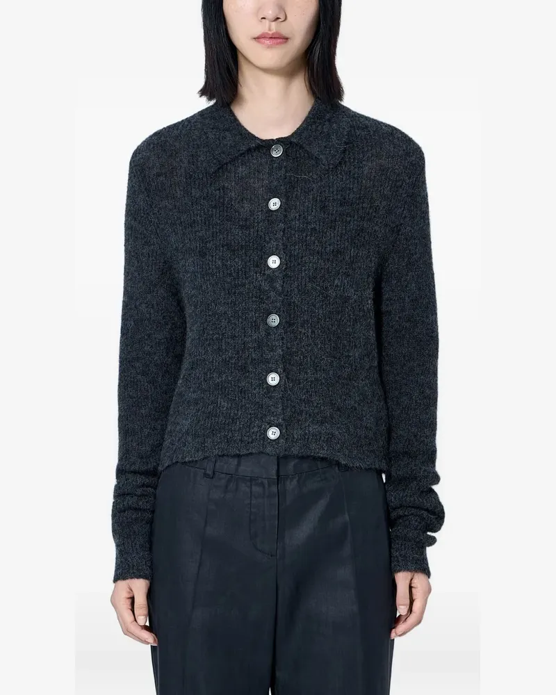 Our Legacy textured button-up cardigan - Grau Grau
