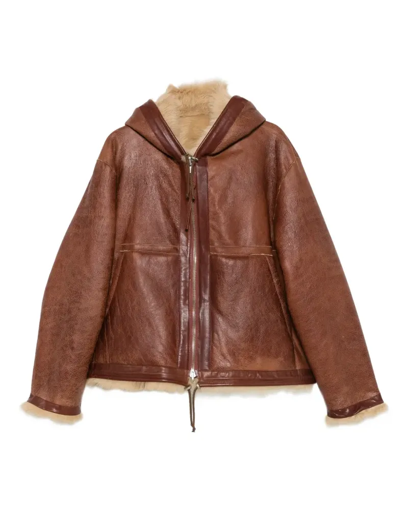 Aries zip-up hooded jacket - Braun Braun