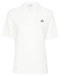 Moncler Poloshirt mit Logo-Applikation Nude