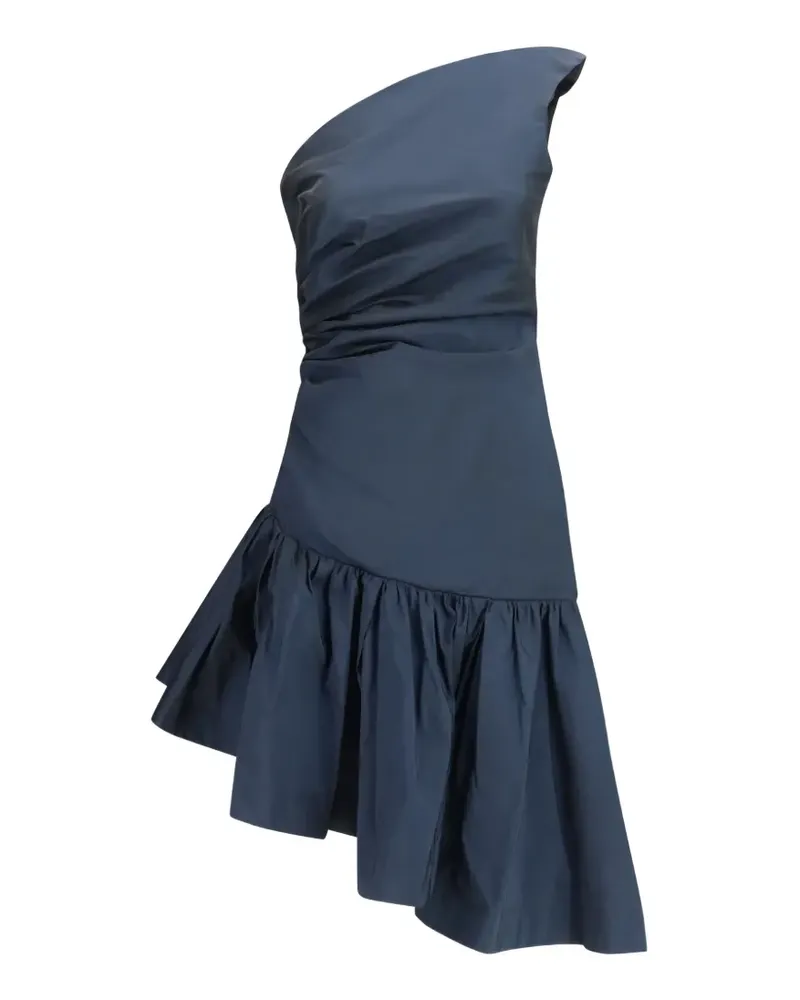 Sara Roka Anuja ruffle-detail one-shoulder dress - Blau Blau