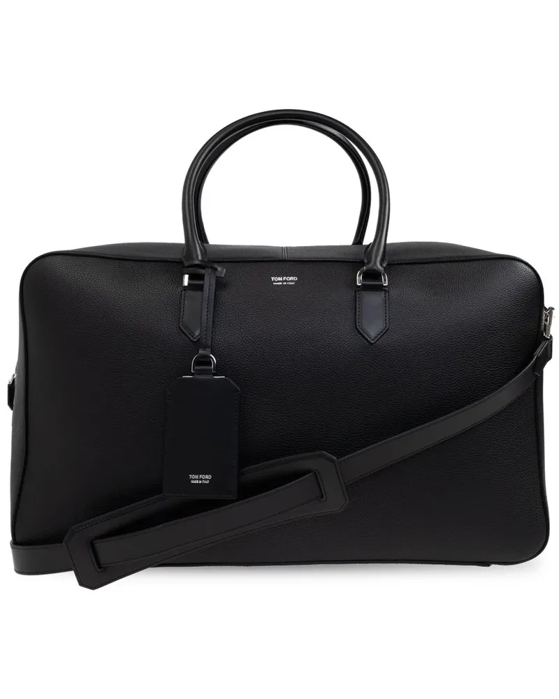 Tom Ford Reisetasche aus Leder - Schwarz Schwarz