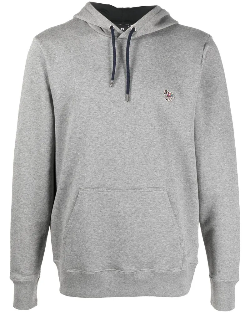 Paul Smith Hoodie mit Logo-Patch - Grau Grau