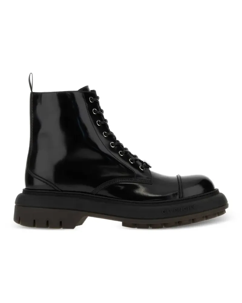 Givenchy lace-up leather boots - Schwarz Schwarz