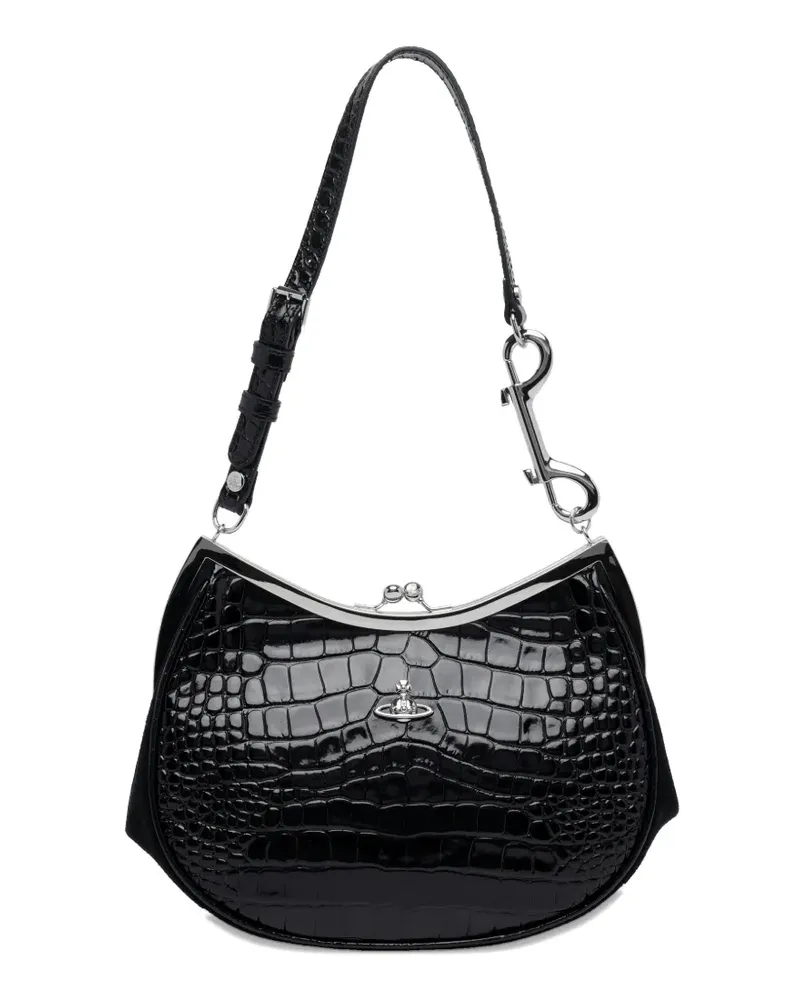 Vivienne Westwood Orb-plaque shoulder bag - Schwarz Schwarz