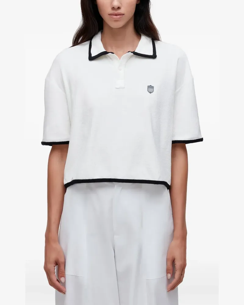 Osklen Poloshirt mit Kontrastdetail - Weiß Weiß