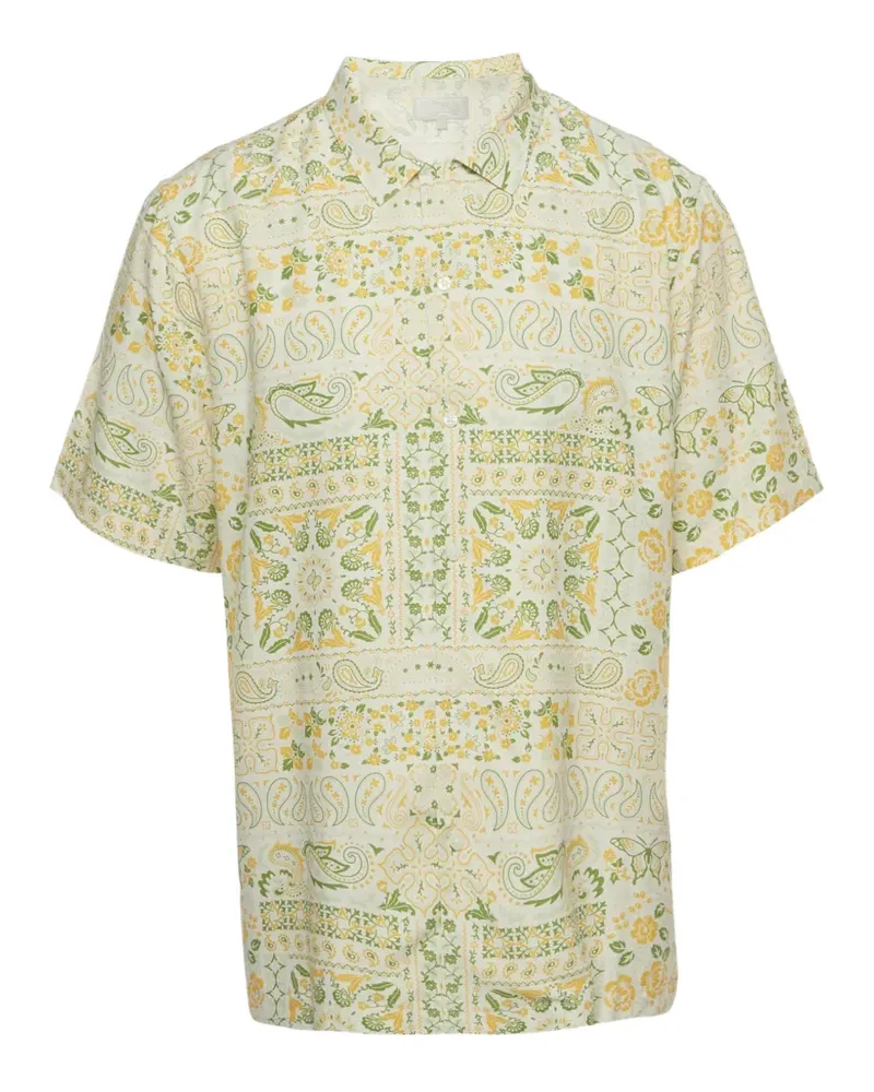 KITH Thompson paisley-print silk shirt - Nude Nude