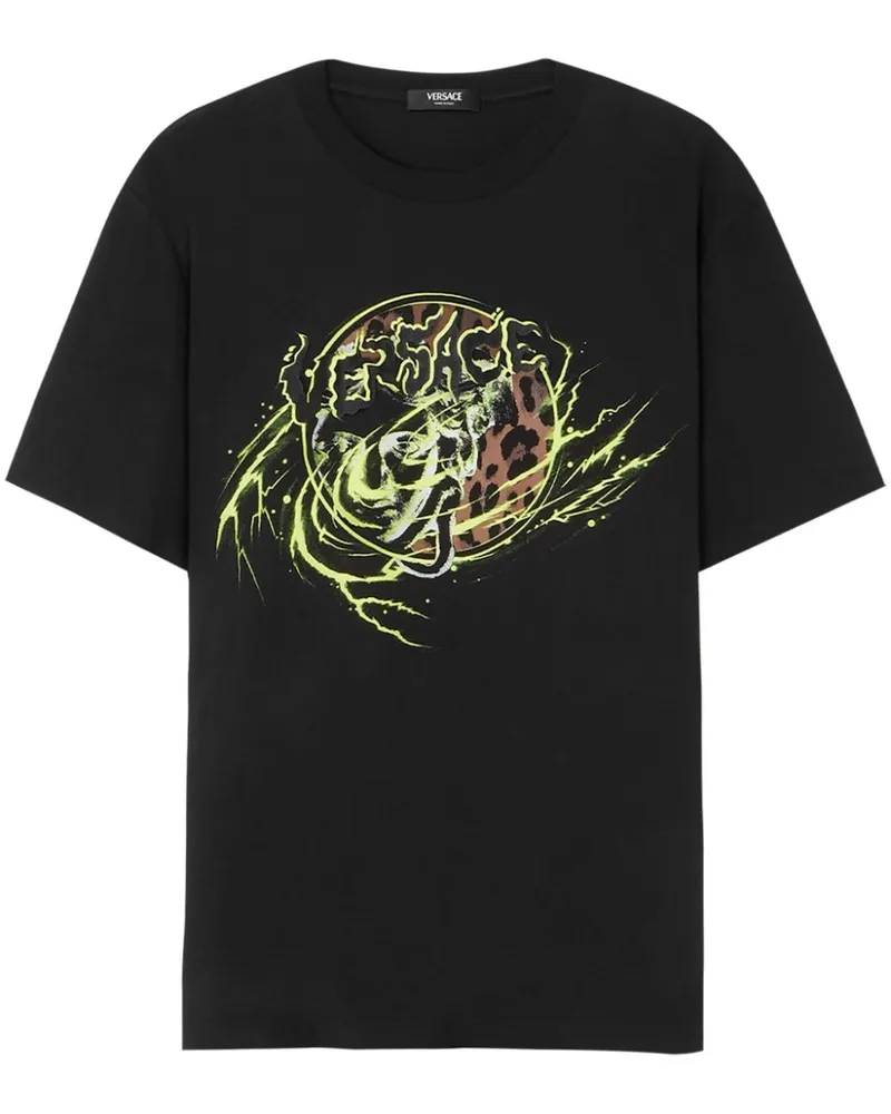 Versace Medusa Punk T-Shirt - Schwarz Schwarz