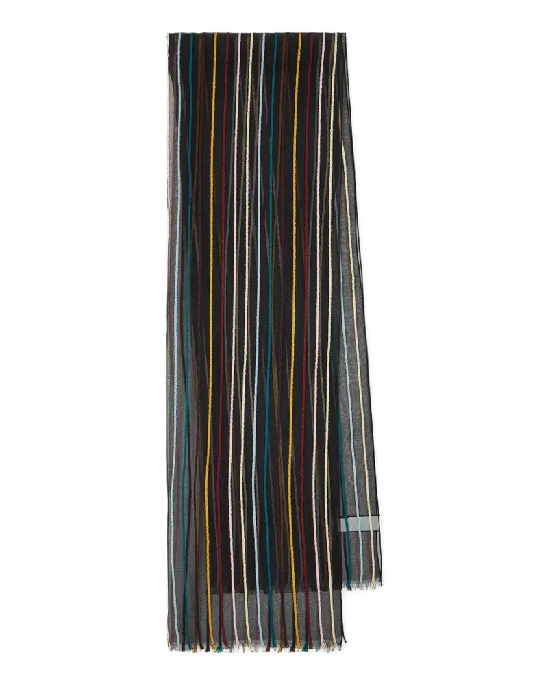 Paul Smith striped scarf - Schwarz Schwarz