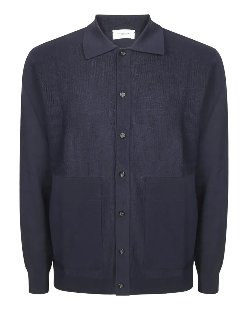 Paolo Pecora Milano front-pocket shirt jacket - Blau Blau