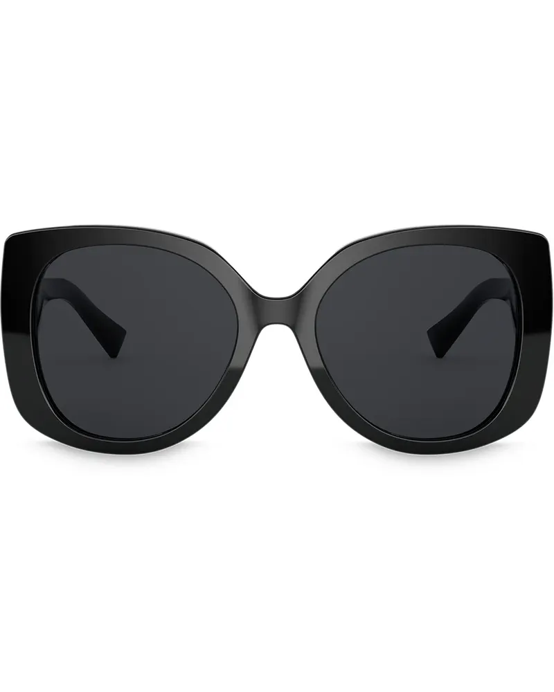 Versace Eckige Sonnenbrille - Schwarz Schwarz