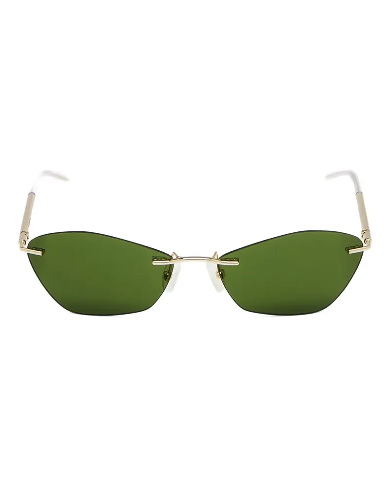 Alexander McQueen cat-eye frame sunglasses - Gold Gold