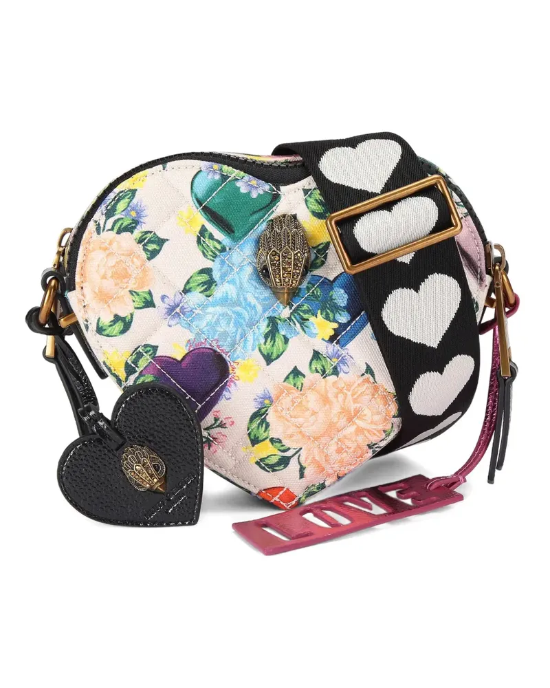Kurt Geiger Southbank Heart Umhängetasche - Schwarz Schwarz